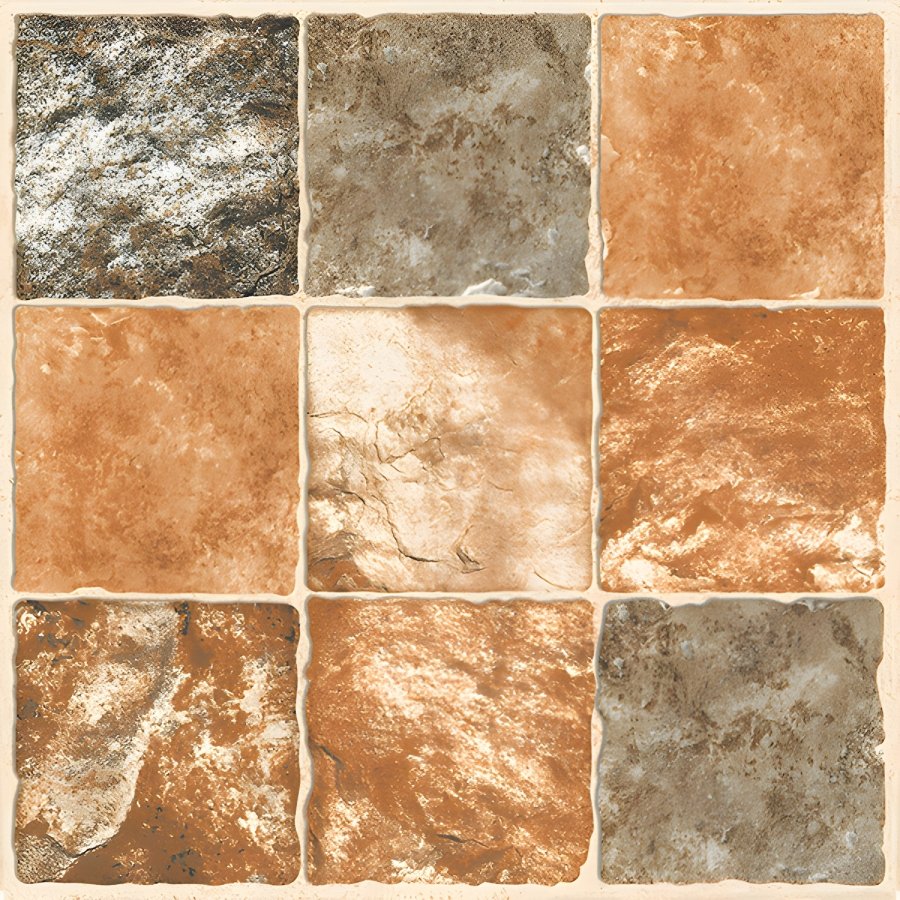 Rustic Multi-Tone Nine Square Stone Tile