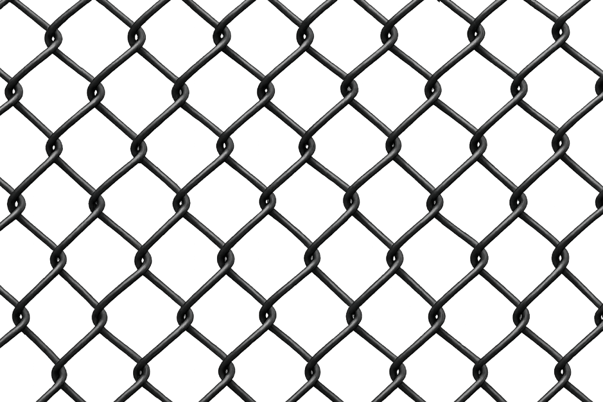 Seamless Chain Link Fence Transparent Background Texture