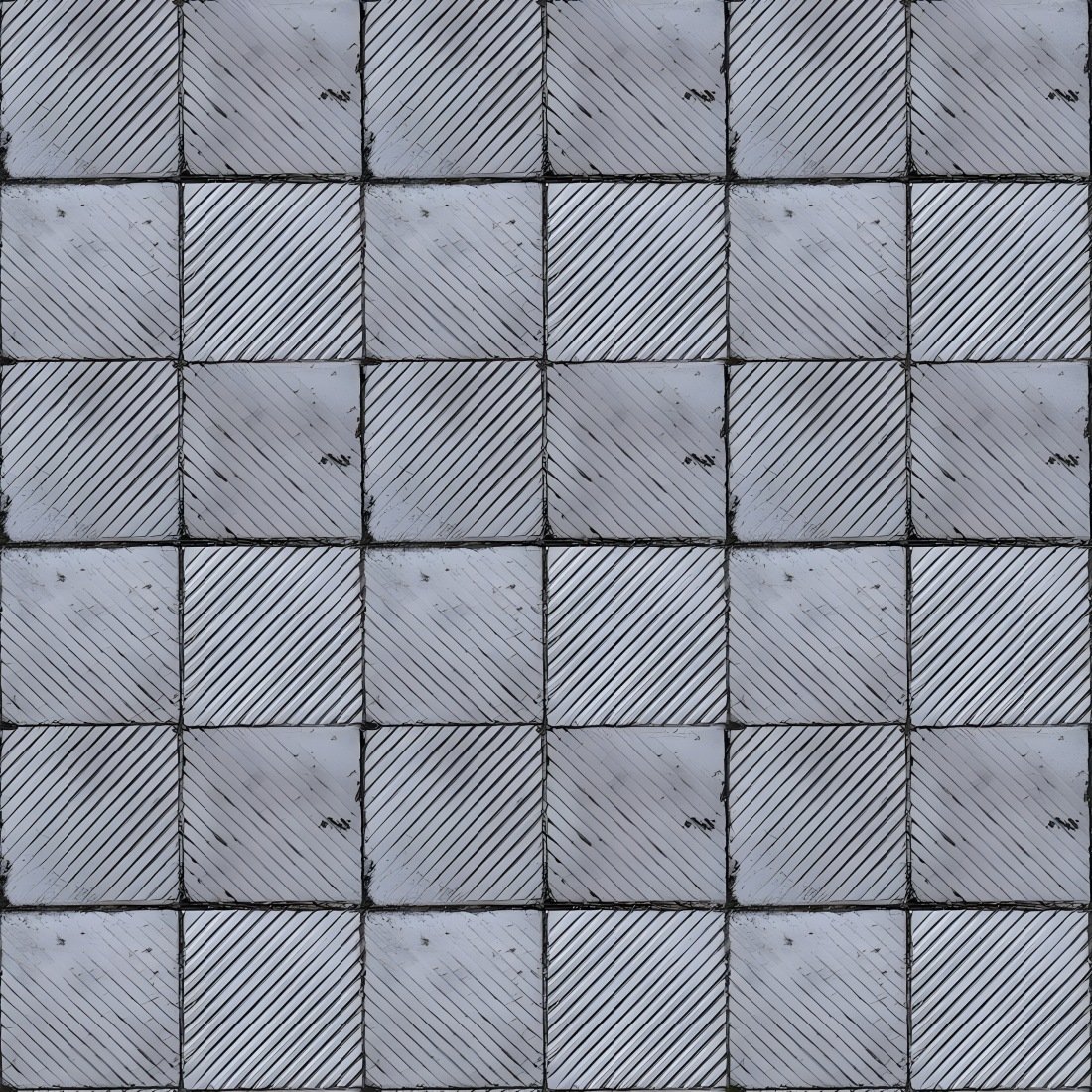 Seamless Metal Checkered Pattern with Diagonal Lines