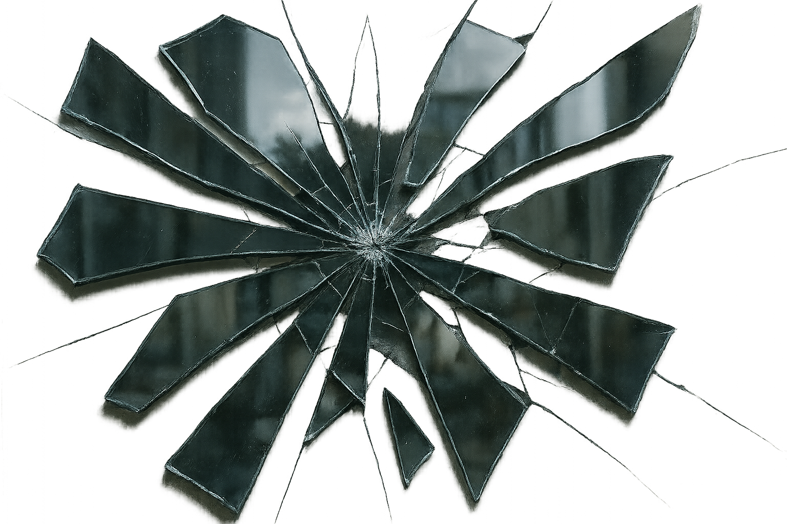 Shattered Glass Mirror Texture Background