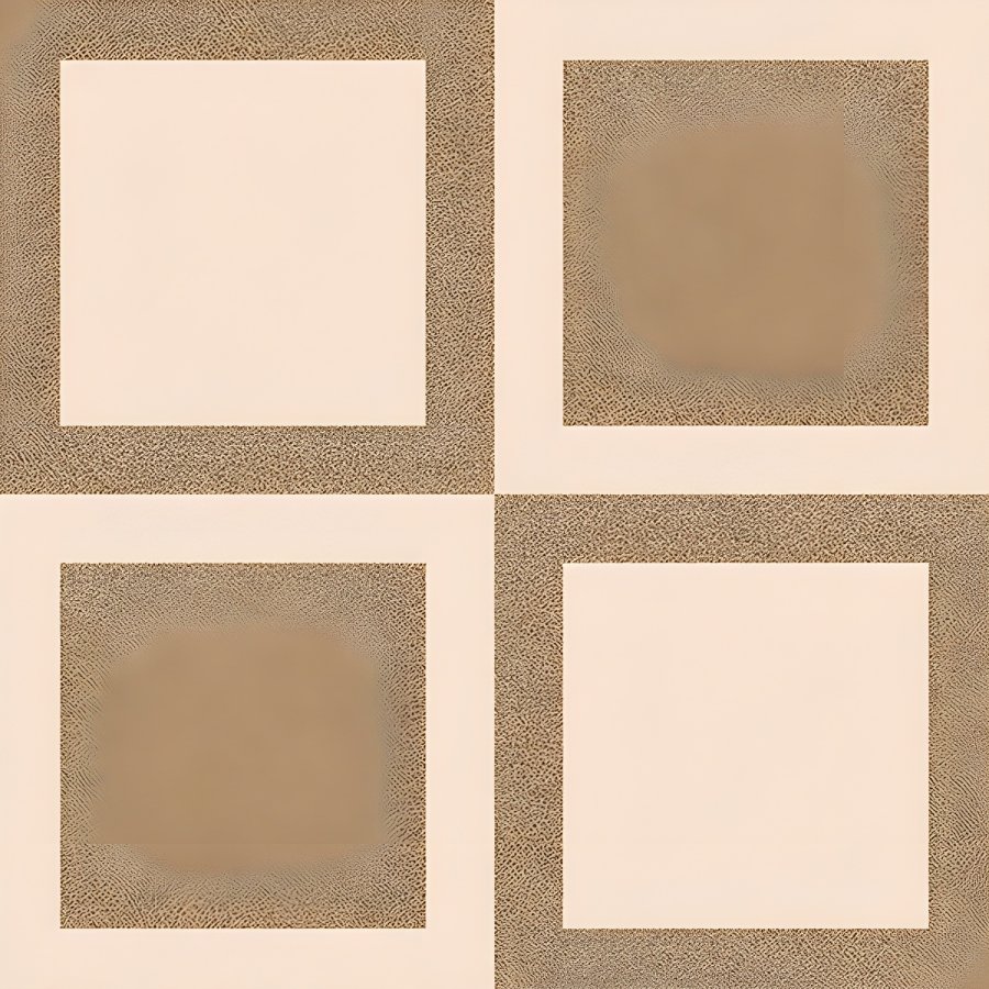 Simple Beige Square Border Parking Tile