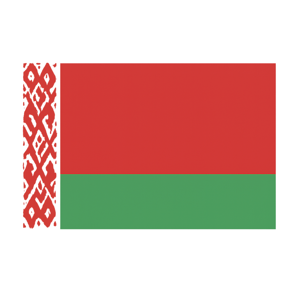 Simple Icon of Belarus Flag Transparent Background