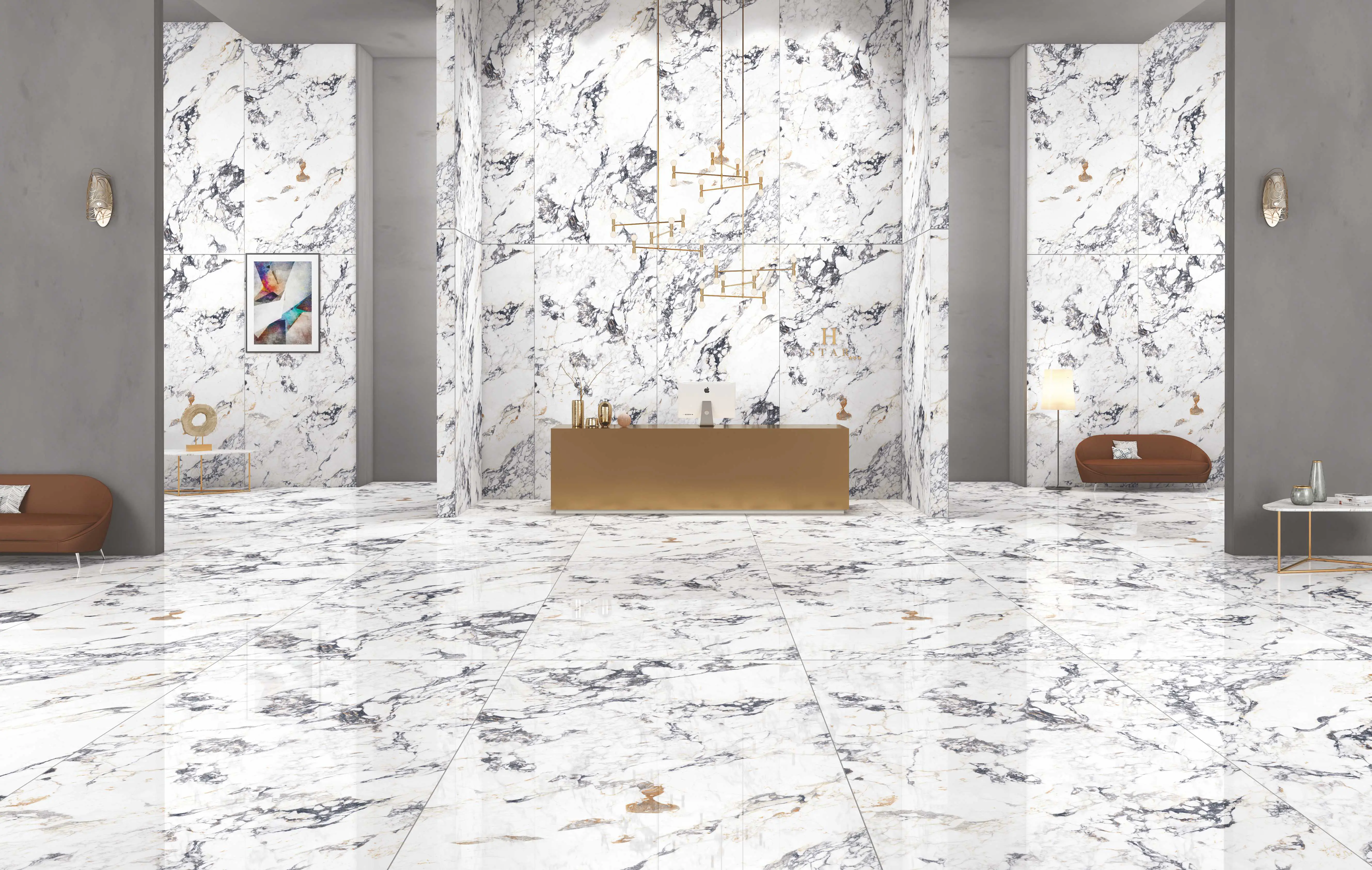 Simpolo Lumino Marble Effect Tiles Preview