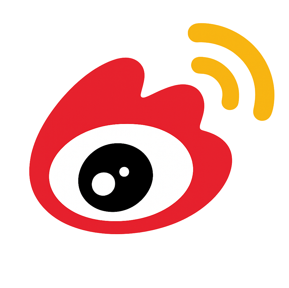 Sina Weibo Logo Icon Transparent Background