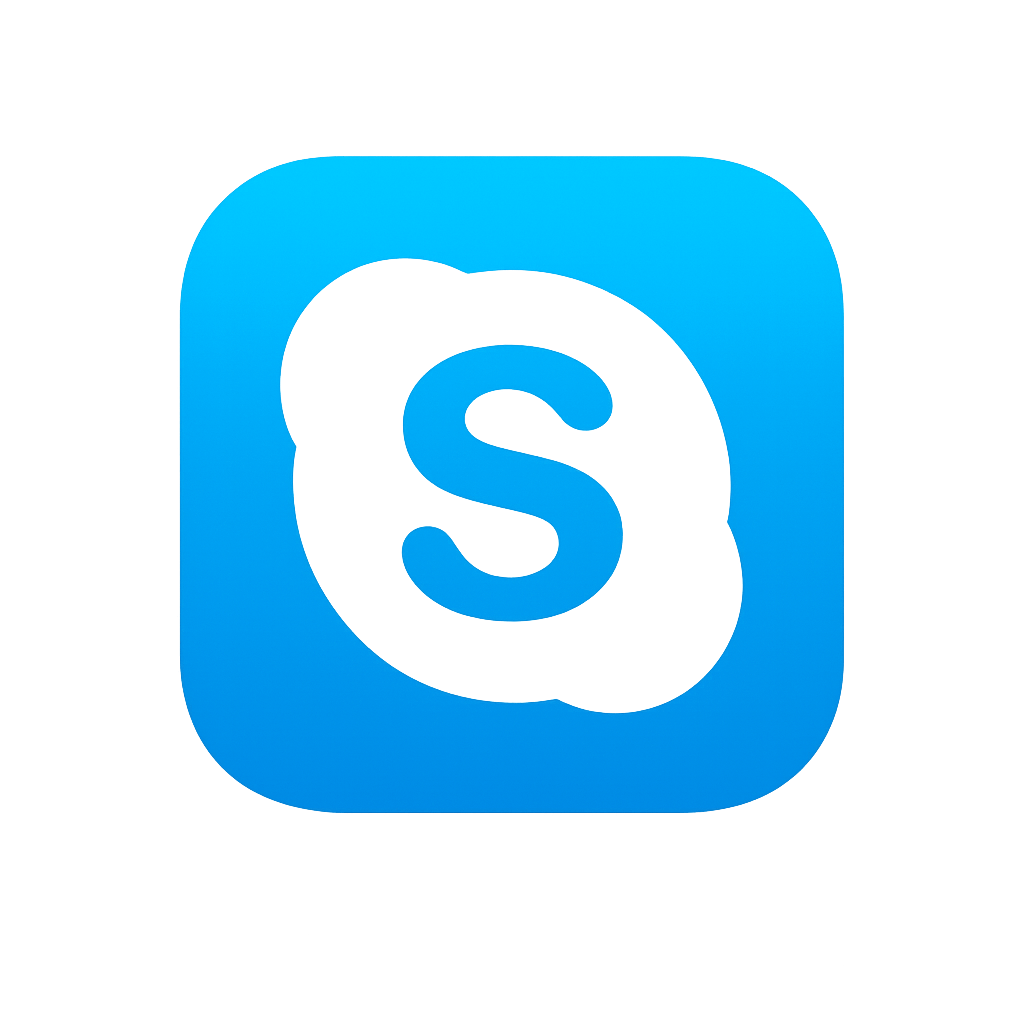 Skype "S" Logo on Blue Cloud