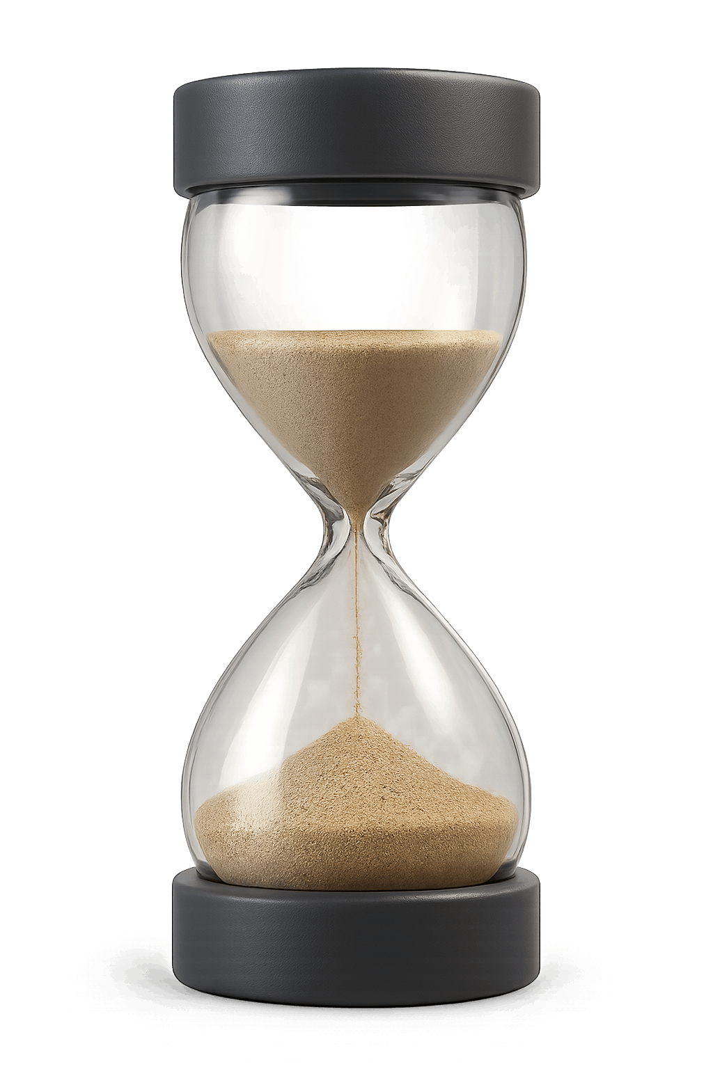 Sleek Modern Hourglass With Falling Sand