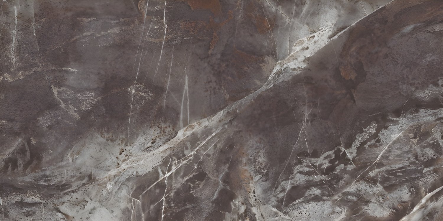 Smoky Brown Marble with Delicate White Veins