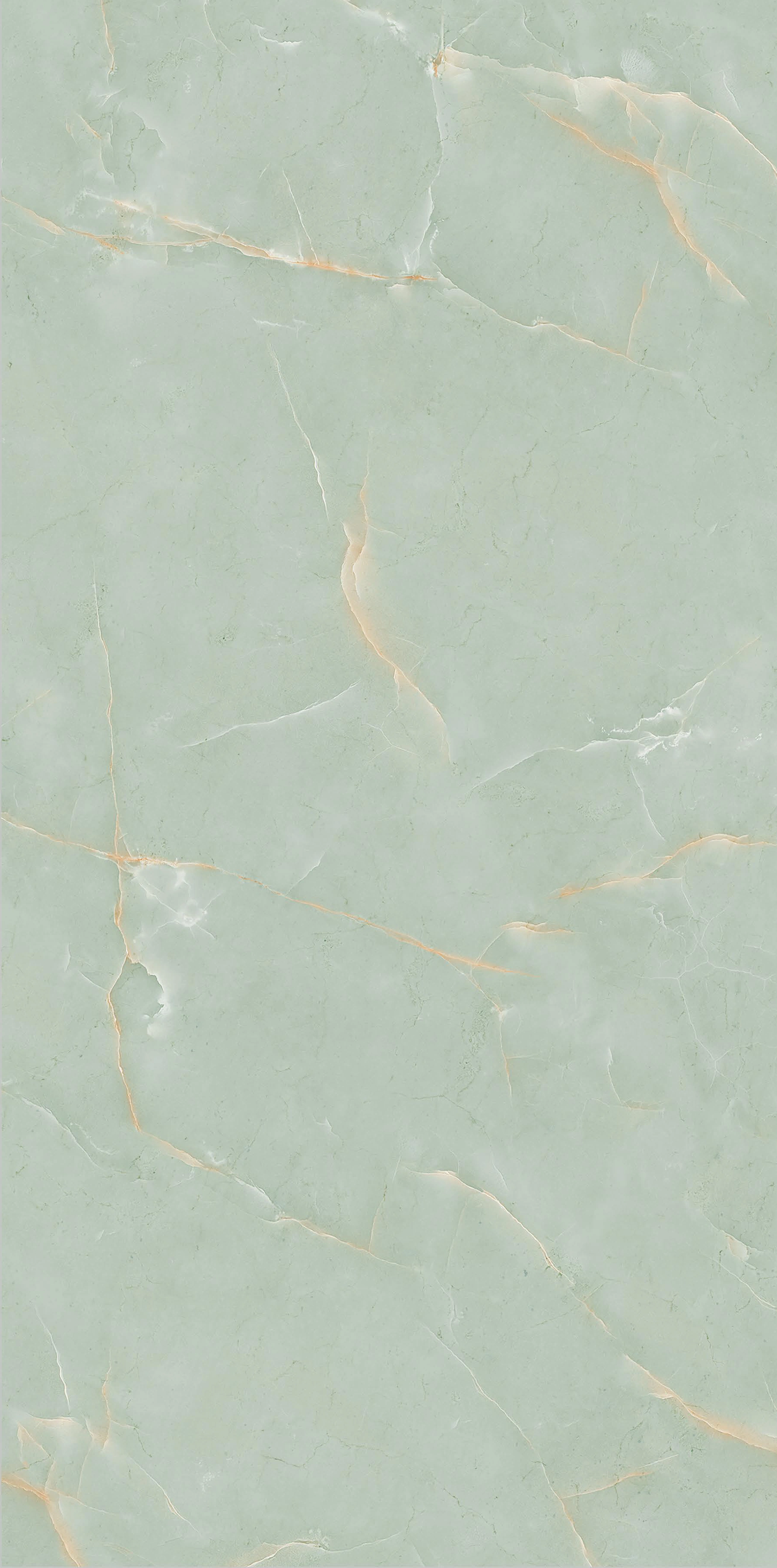 Soft Green Marble Texture with Subtle Gold Veining