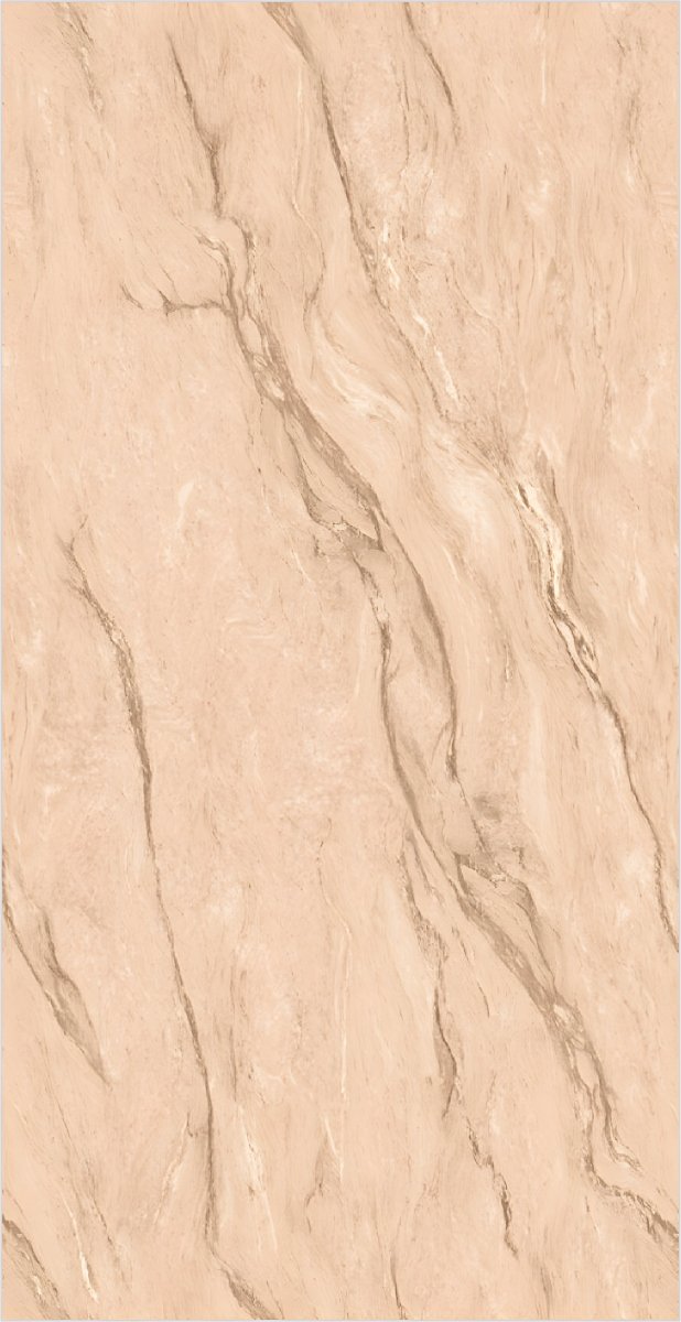 Soft Peach Marble with Brown Veining