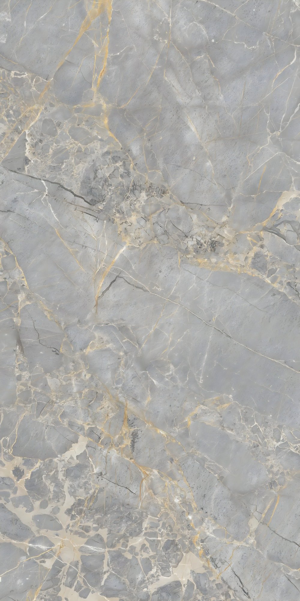 Sophisticated Grey Marble with Gold Veining