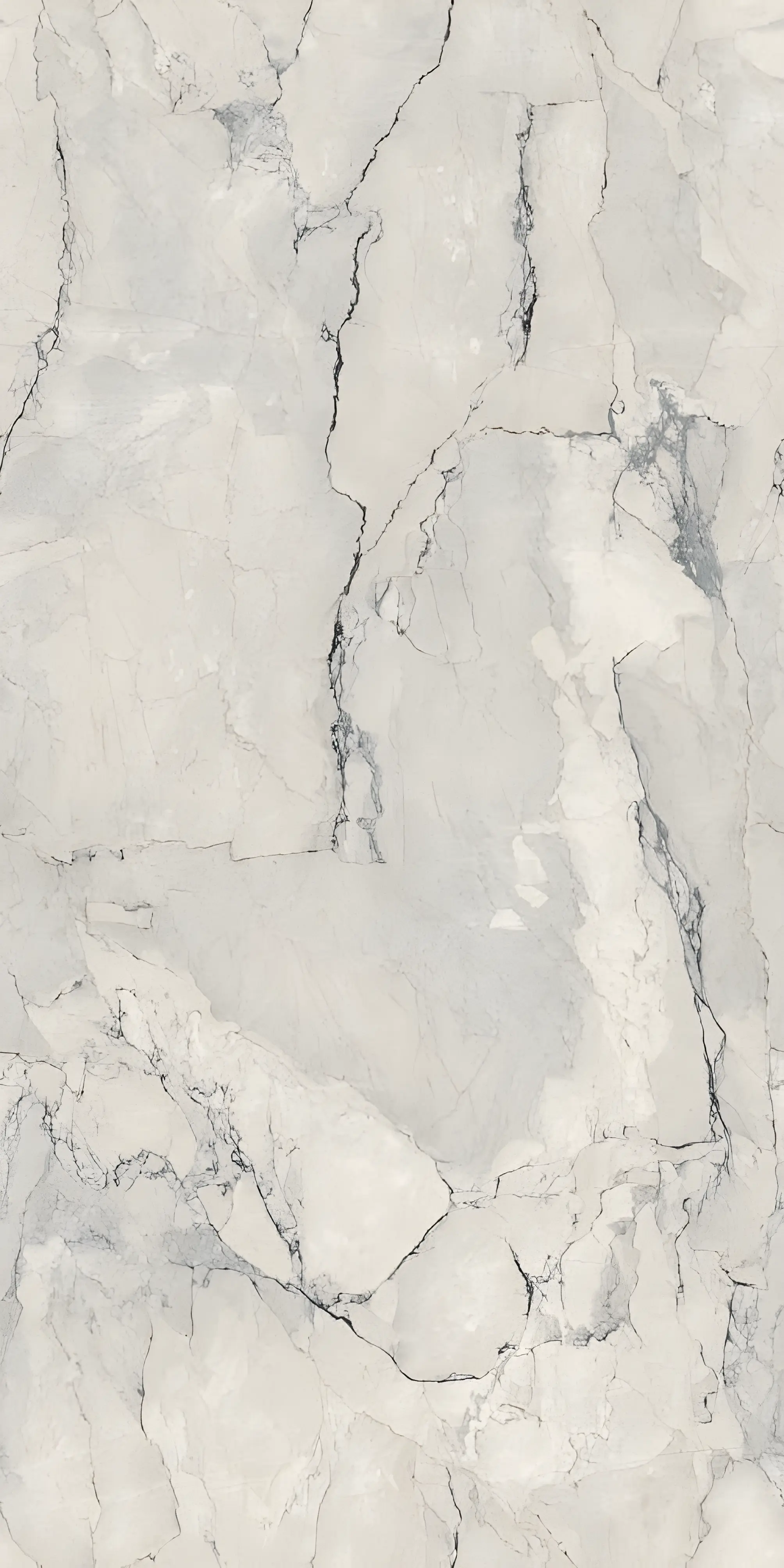 Sophisticated White Marble Texture with Distinct Veins and Natural Patterns