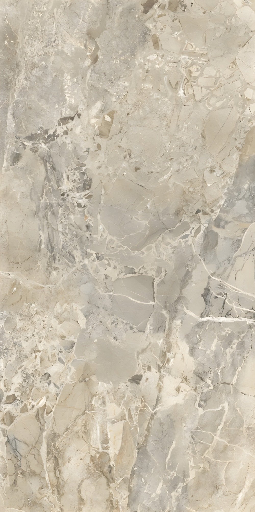 Subtle Grey and Beige Veined Natural Stone