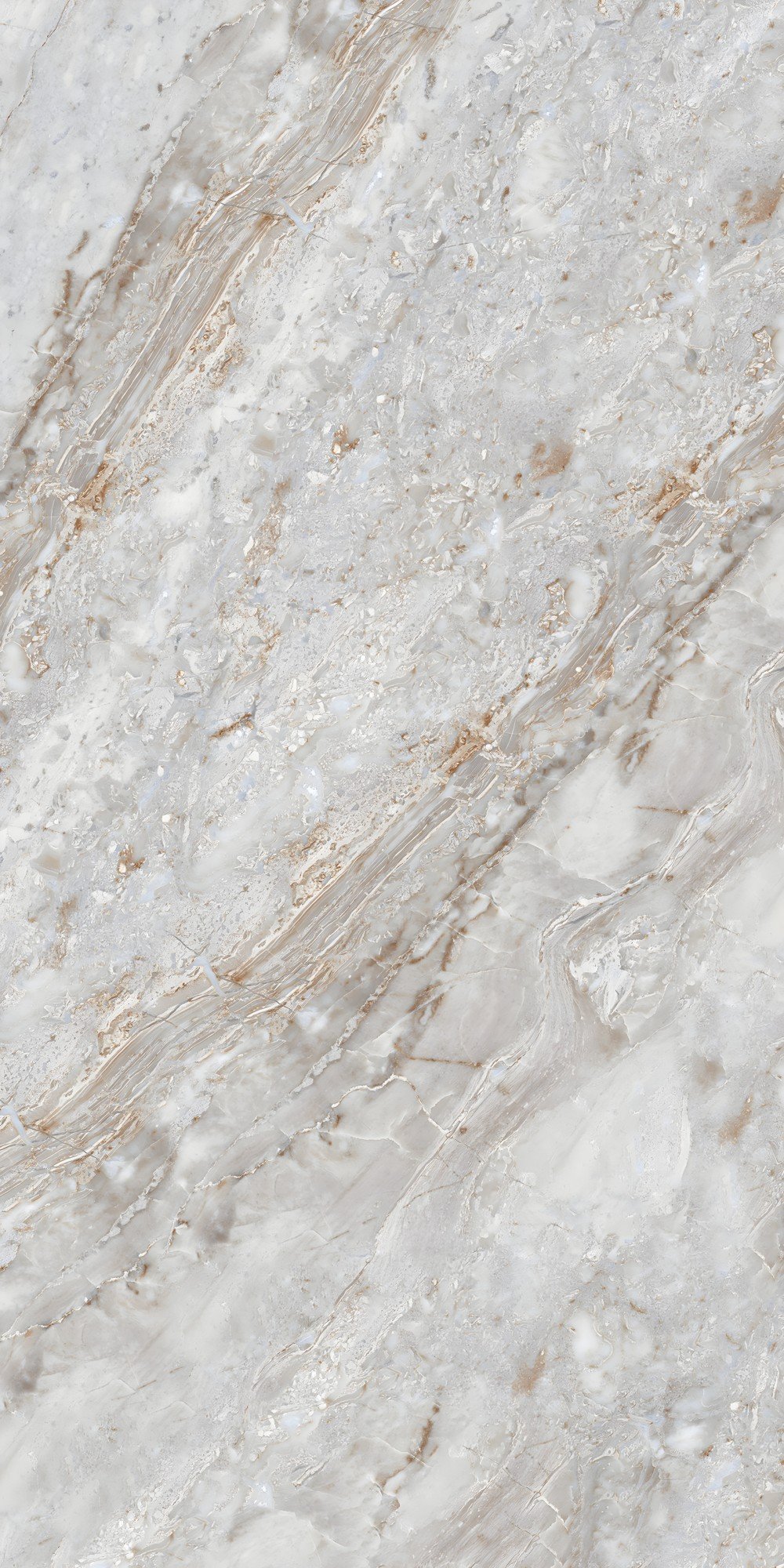 Subtle Grey Marble with Warm Gold Veins