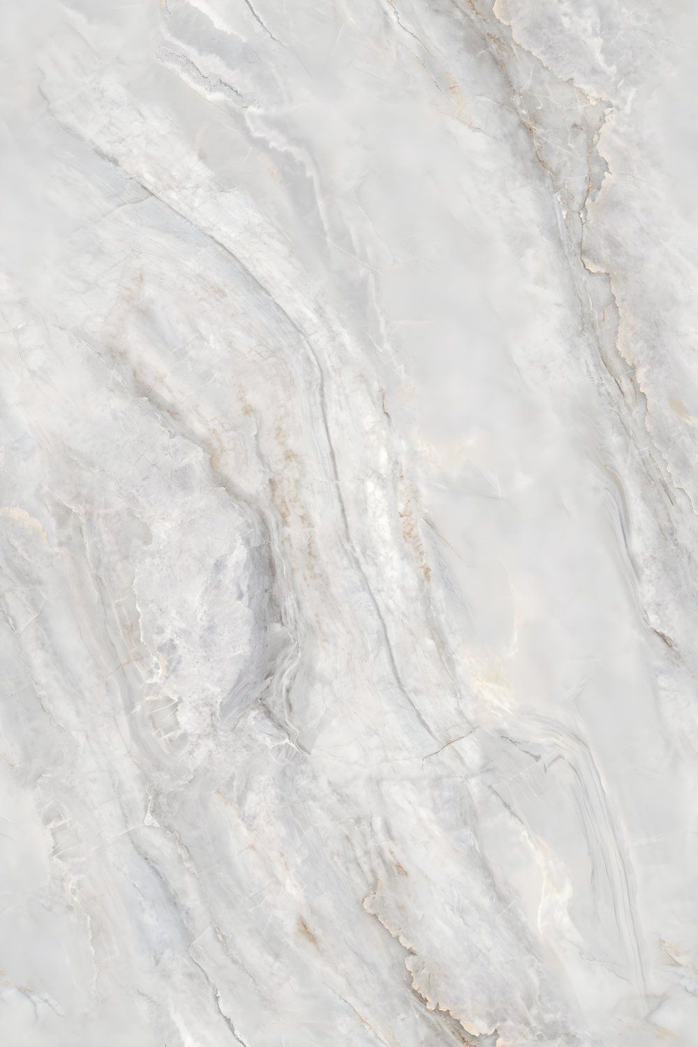 Subtle Light Gray Veined Polished Marble