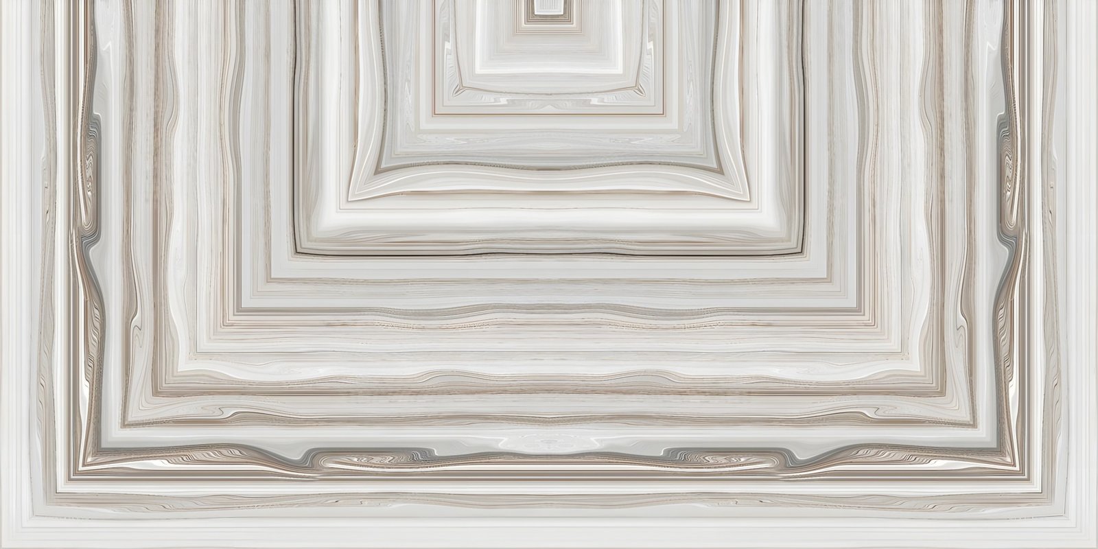Symmetrical Book-matched Marble Panel Design