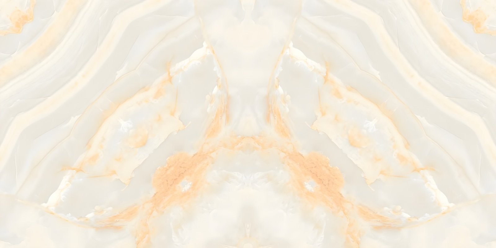 Symmetrical Onyx Slab Peach Center Pattern