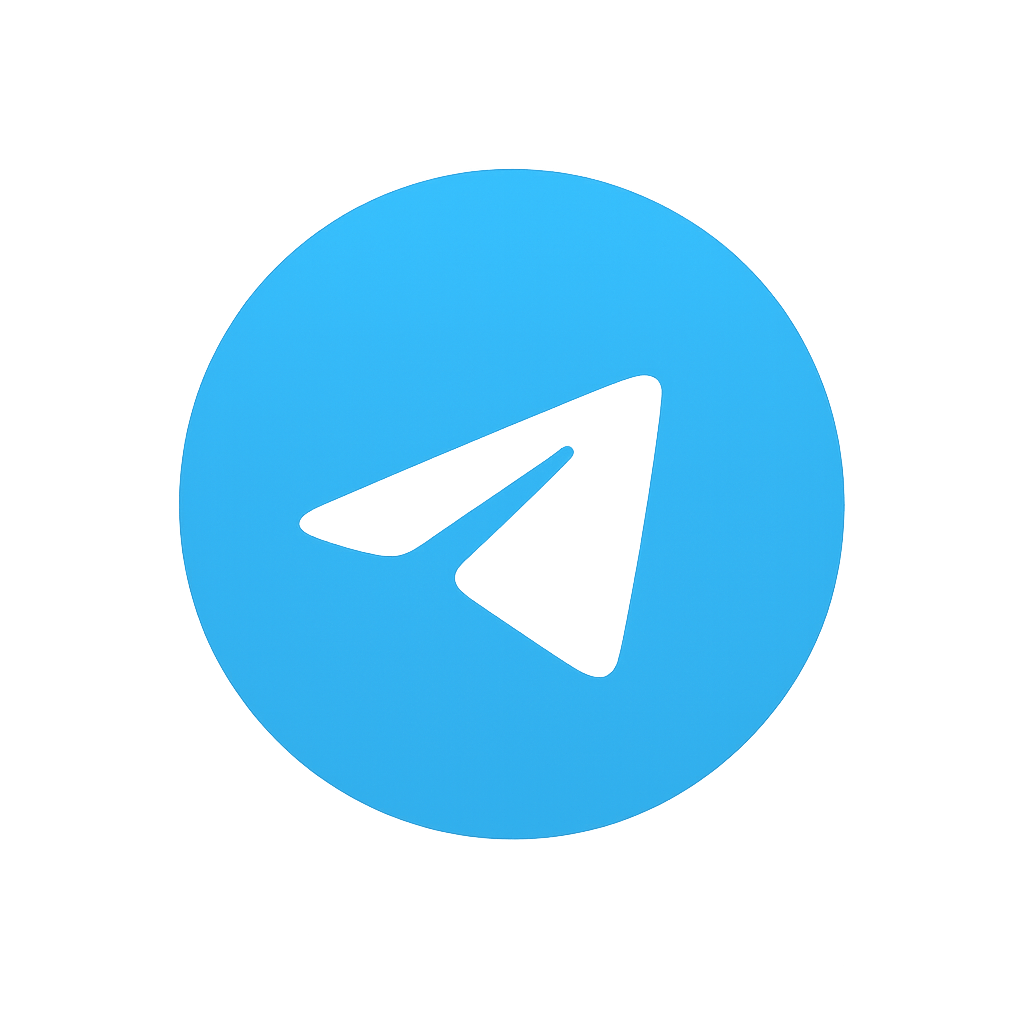 Telegram Paper Plane Logo Blue Circle