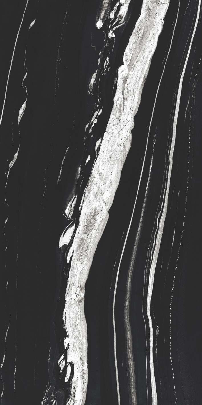 Textured Black and White Abstract Marble Pattern With Natural Veins and Details