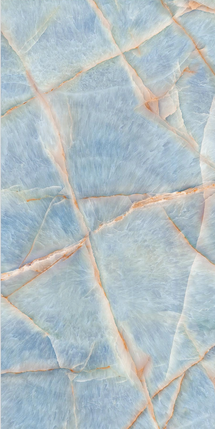 Textured Blue and Orange Marble Surface with Natural Patterns