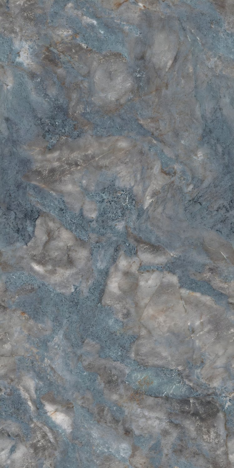 Textured Gray Marble Mottled Blue Stone