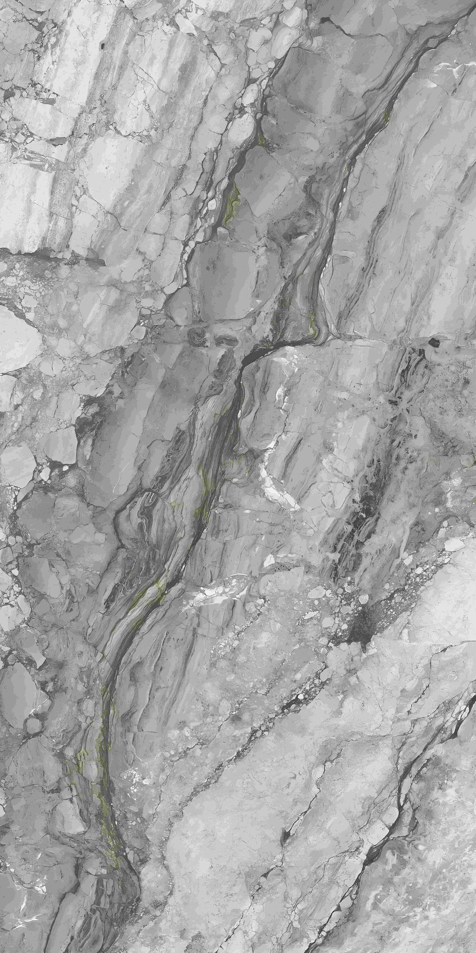 Textured Grey Marble Green Fissure Veins