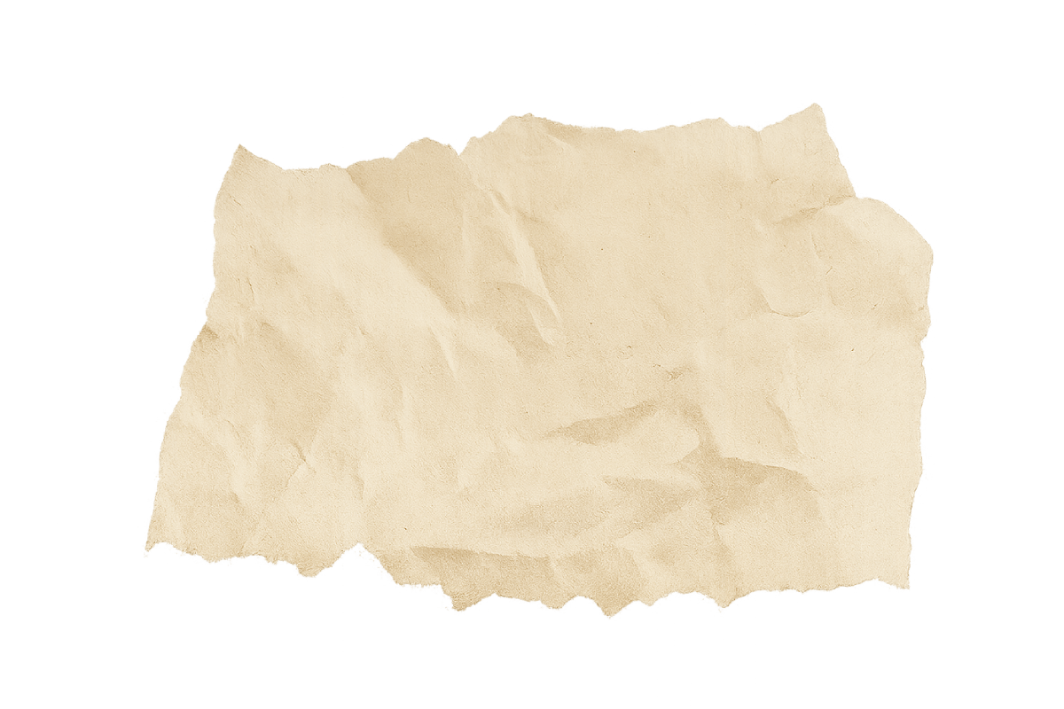 Torn Crumpled Paper Transparent Background Texture