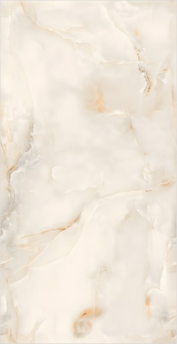 Translucent Cream Onyx Marble Swirls