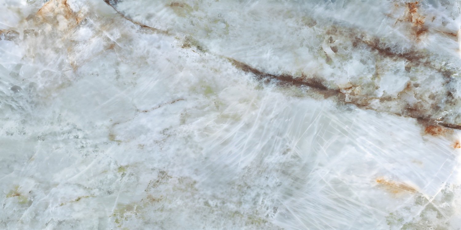Translucent White Quartzite Stone Texture with Veins