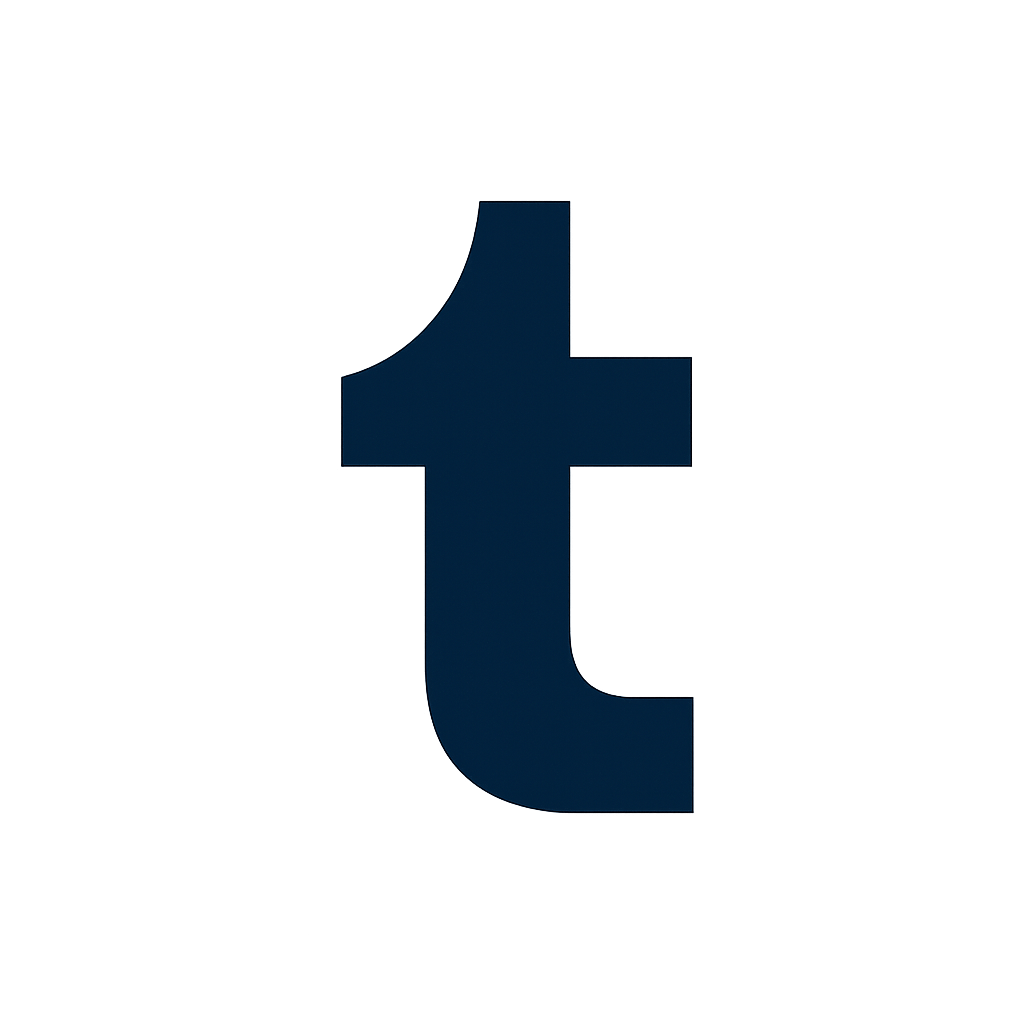 Tumblr Logo Icon Transparent Background