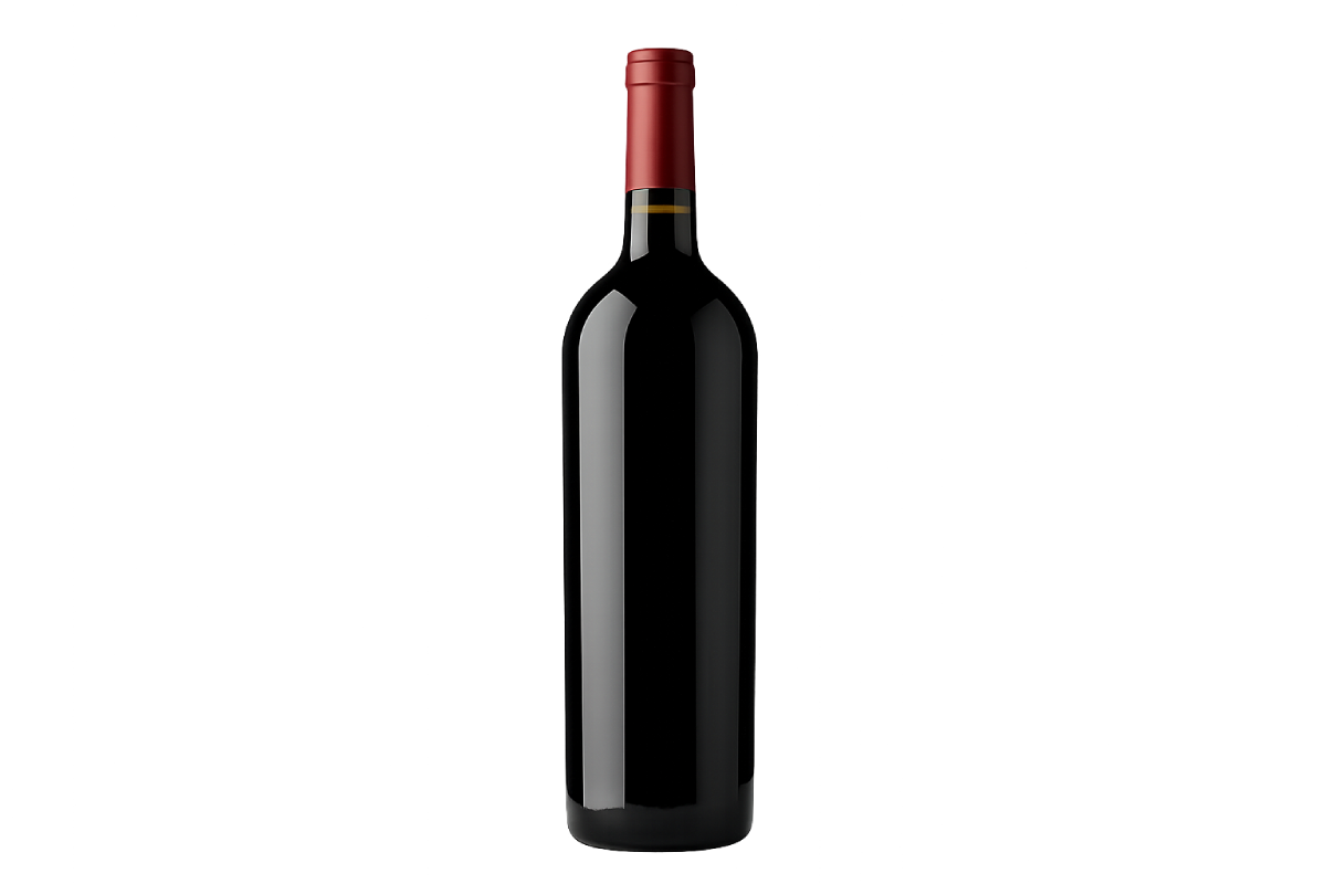 Unlabeled Red Wine Bottle Transparent Background