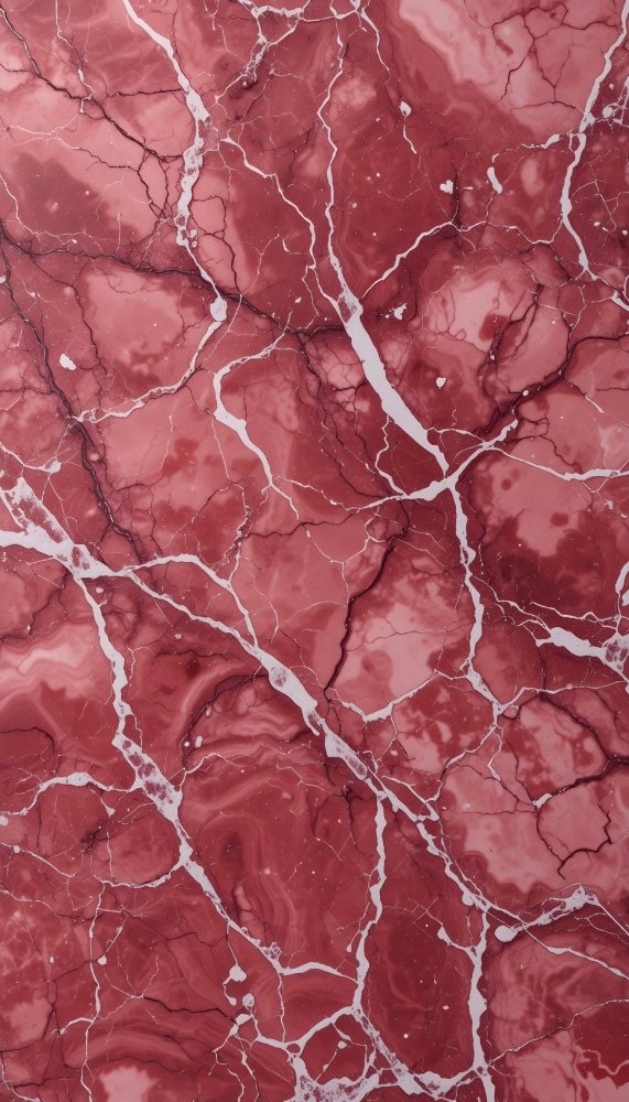 Vibrant Red Marble with White Veins Texture