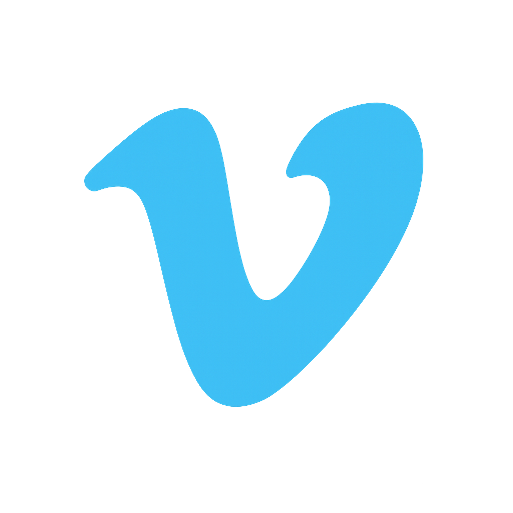 Vimeo Logo Icon Transparent Background