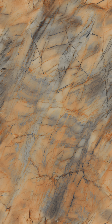Warm Amber Marble with Grey Veining