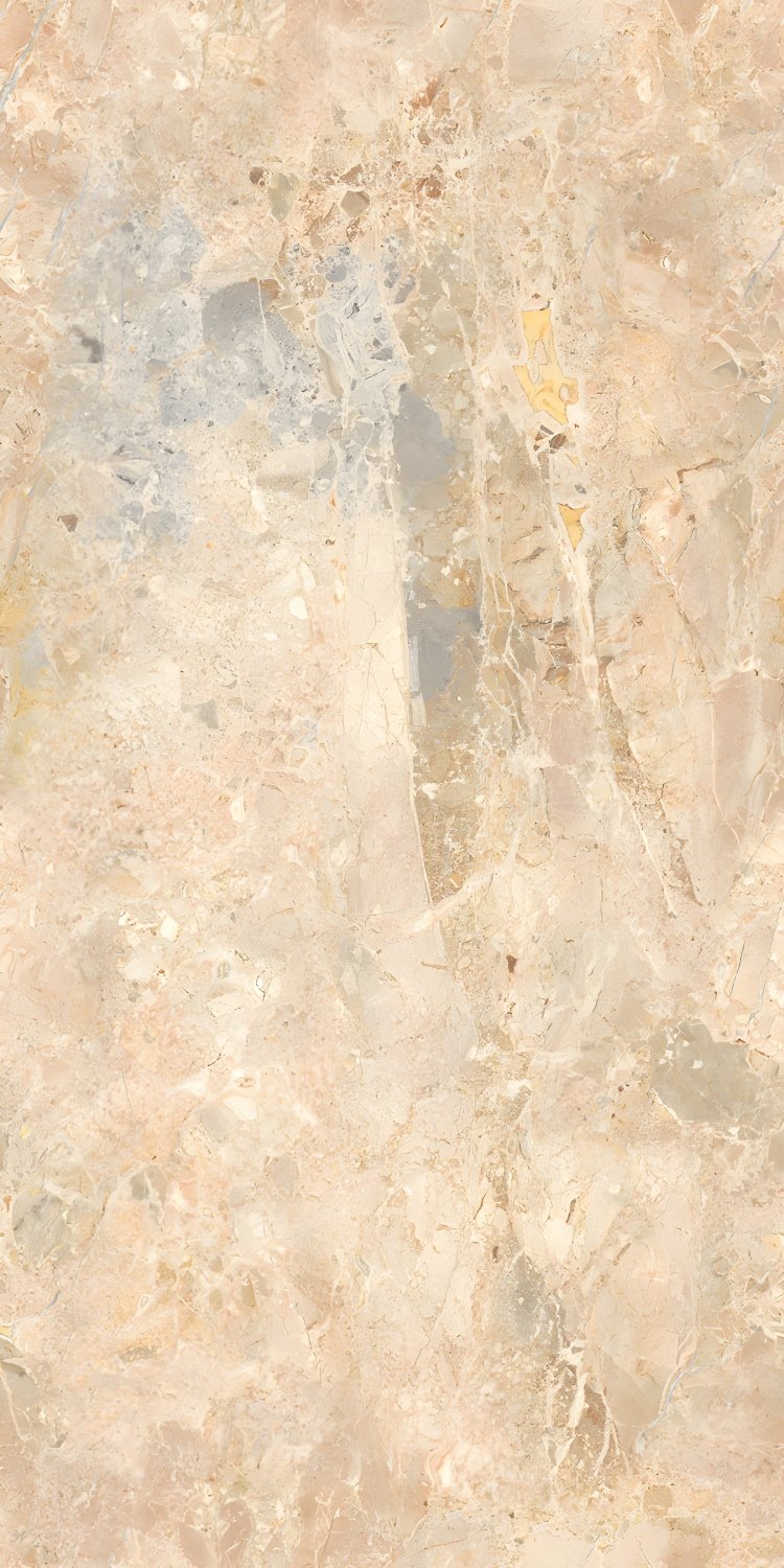 Warm Beige Marble Tile Multi-Color Veining