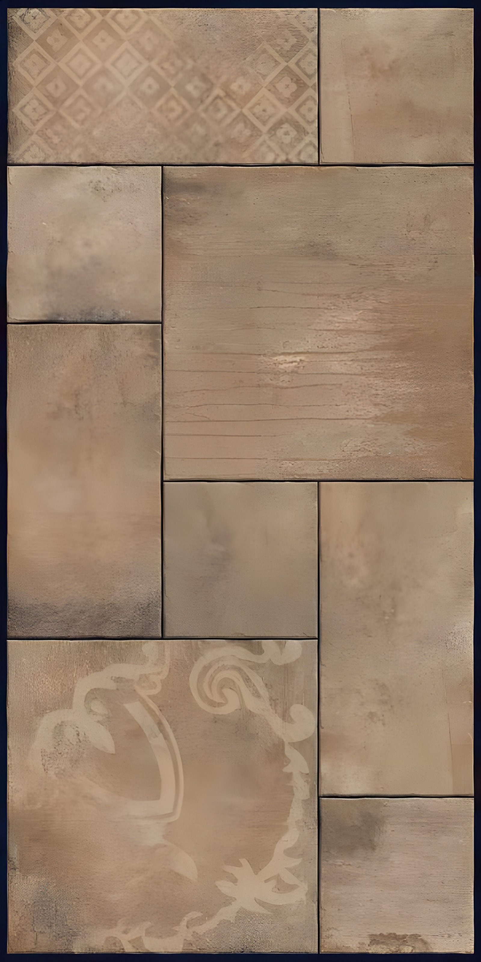 Warm Beige Mixed Tile Textures and Patterns