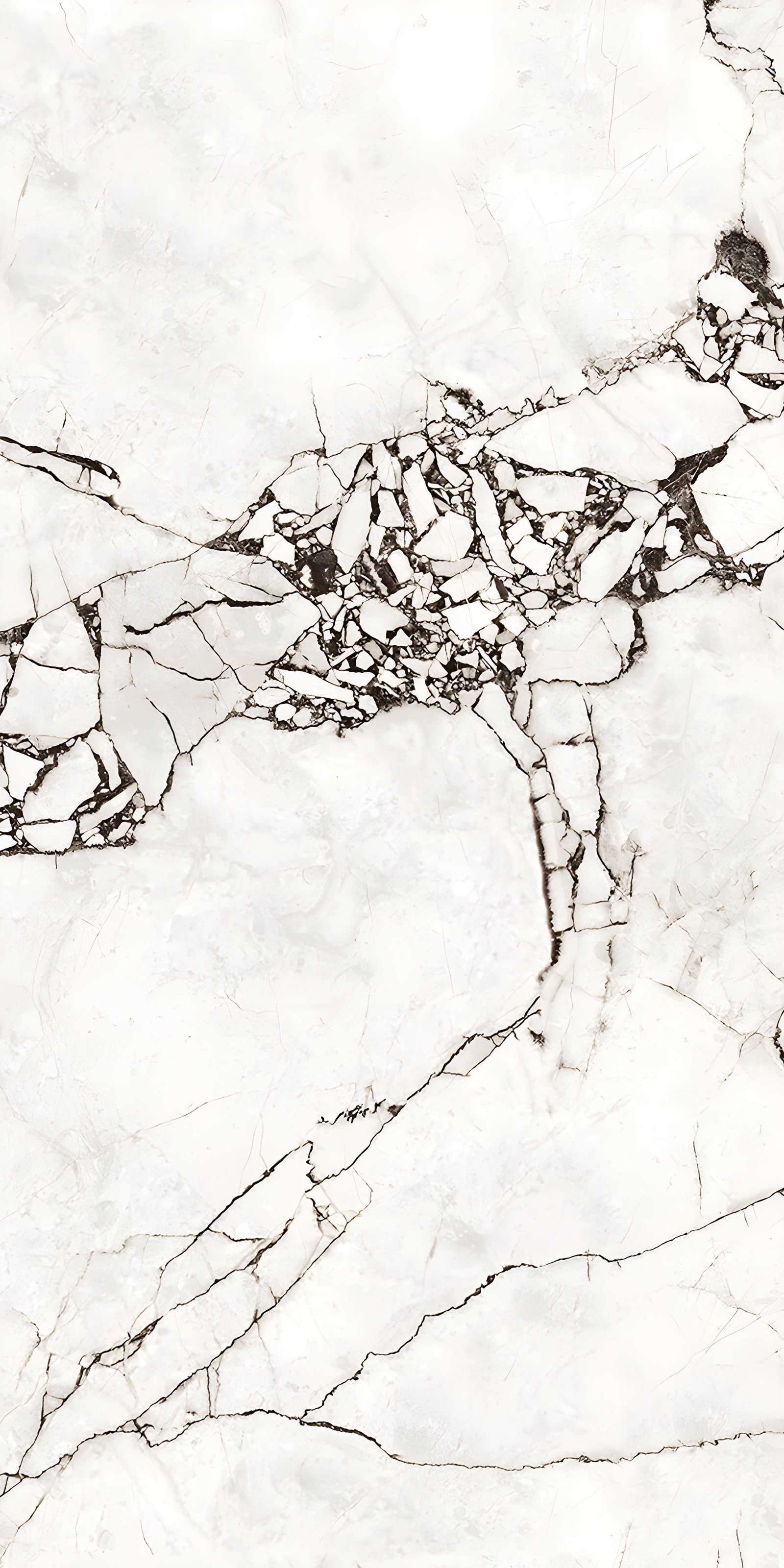 White Marble Black Veins Texture Background