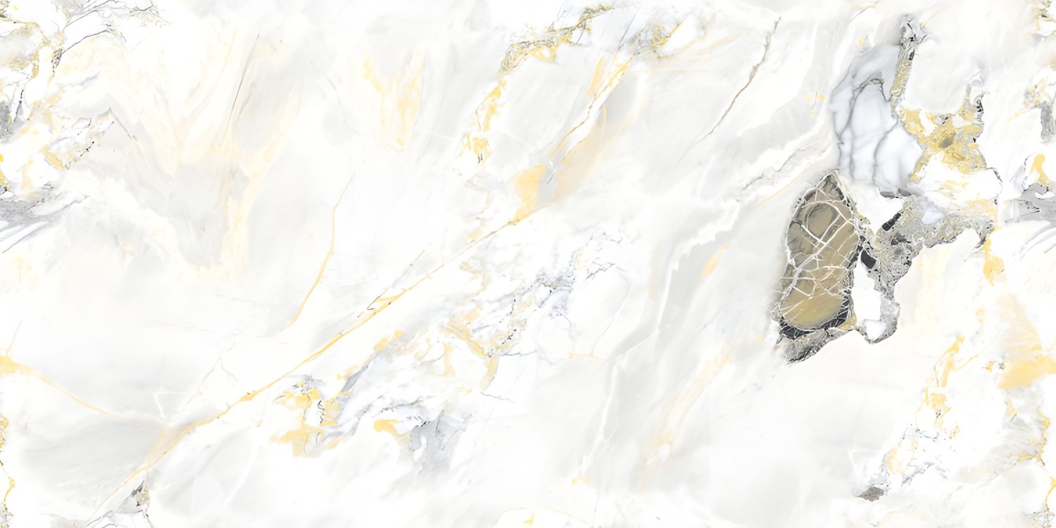 White Marble Gold Grey Veining Slab