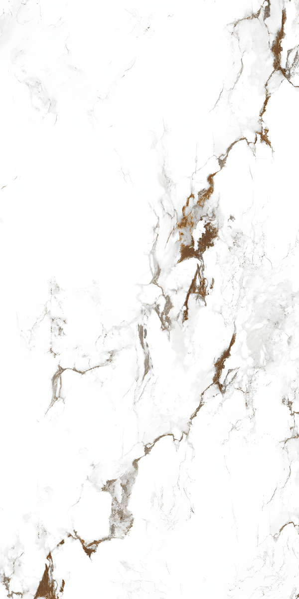 White Marble Tile with Brown Gold Veins