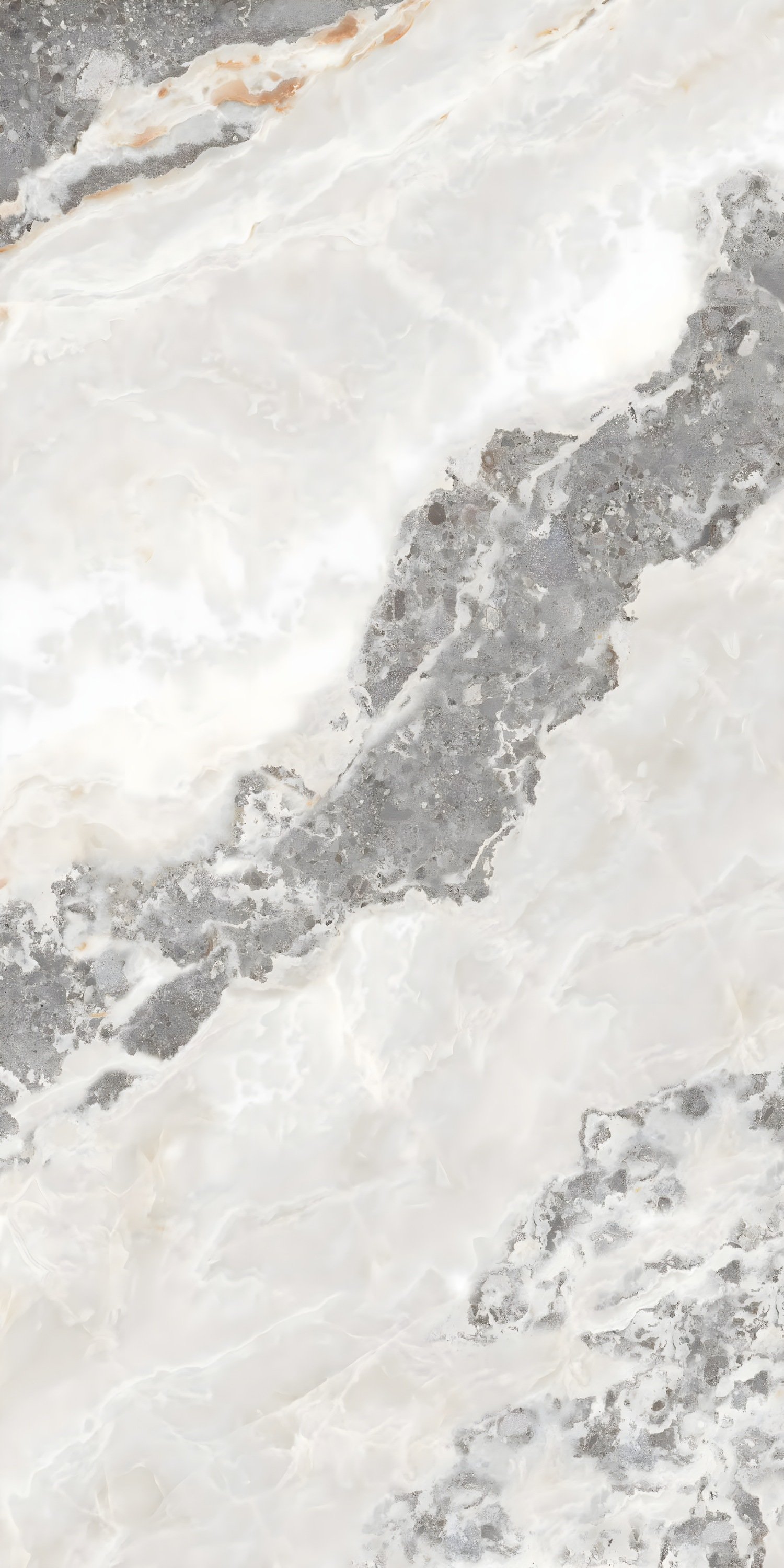 White Onyx Marble with Grey Aggregate