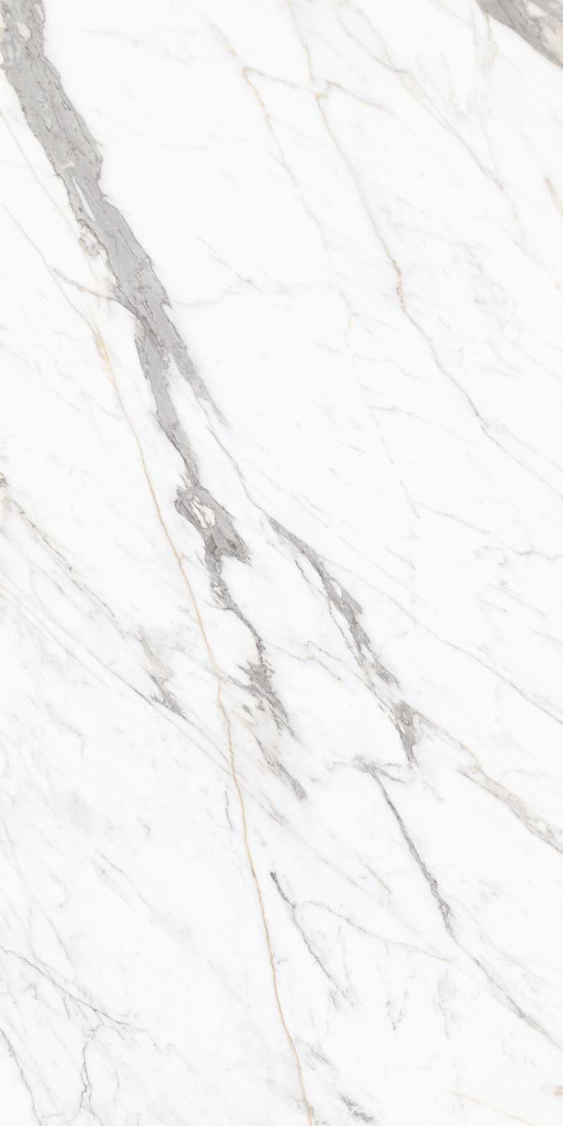 White Statuario Smart 800x1600 Marble Tile with Elegant Grey Veining