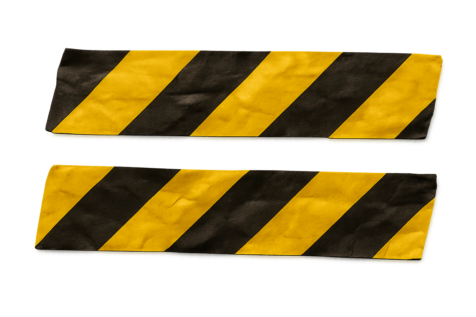 Yellow Black Caution Tape Strips Transparent Background