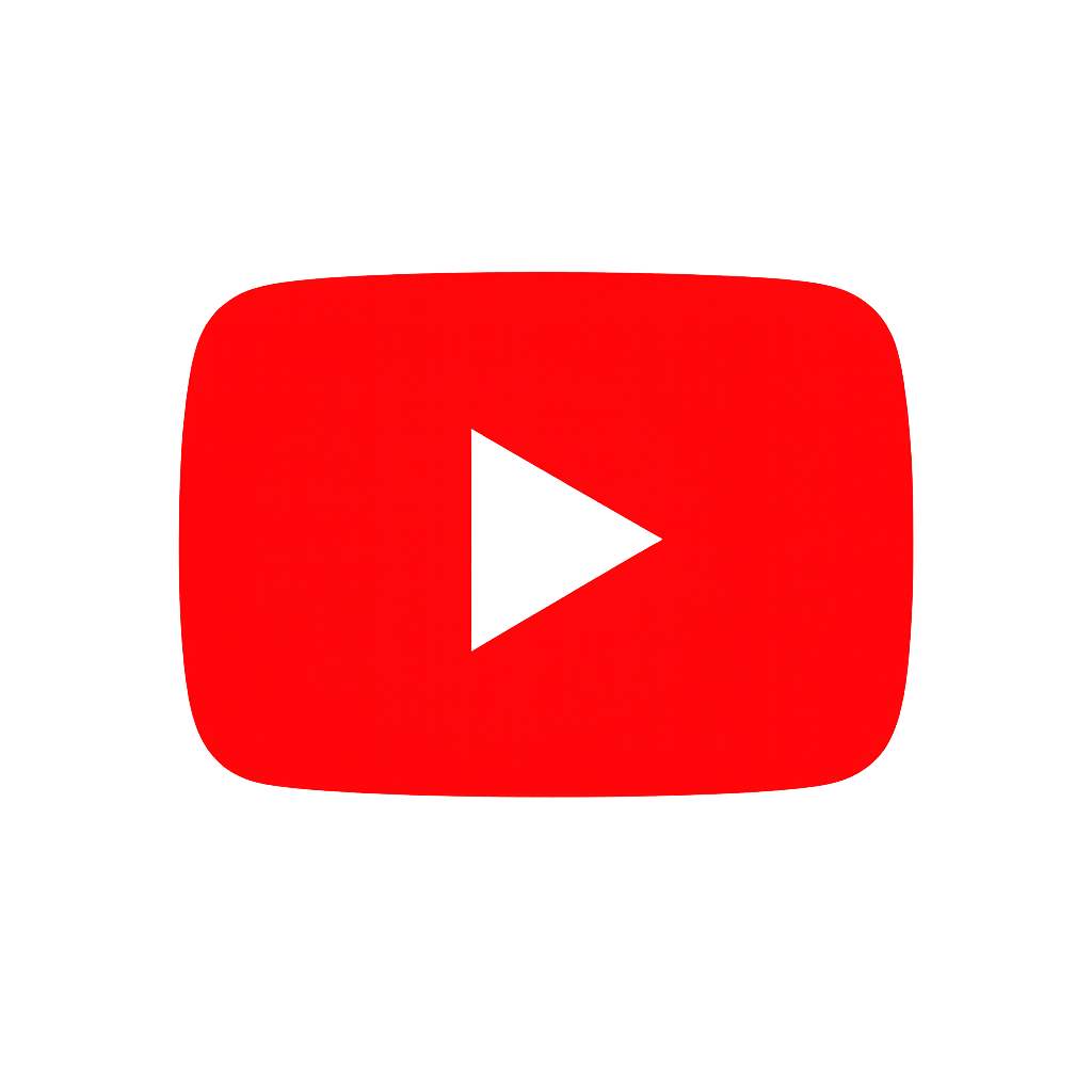 YouTube Play Button Logo Red Square
